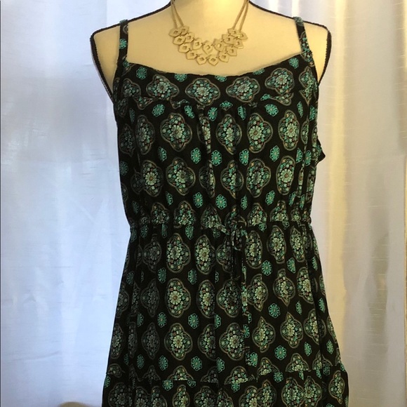 torrid Dresses & Skirts - Torrid sun dress black/blue SZ 1/XL boho style